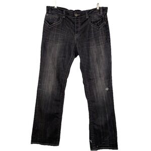 MEK DNM jeans ST. Petersburg Straight 38x34 Thick Stitching Designed